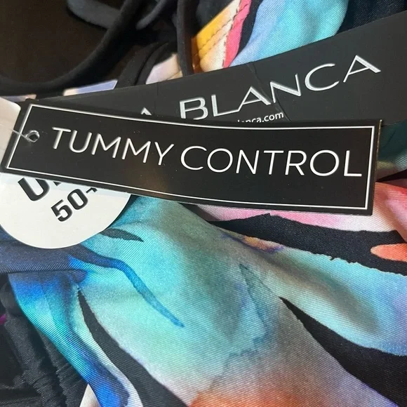 La Blanca Women’s Standard Bandeau Tankini Top, Size 14 - Picture 9 of 9